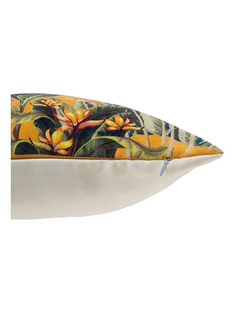 Housse de coussin 40x40 cm Jungle moutarde   Jaune