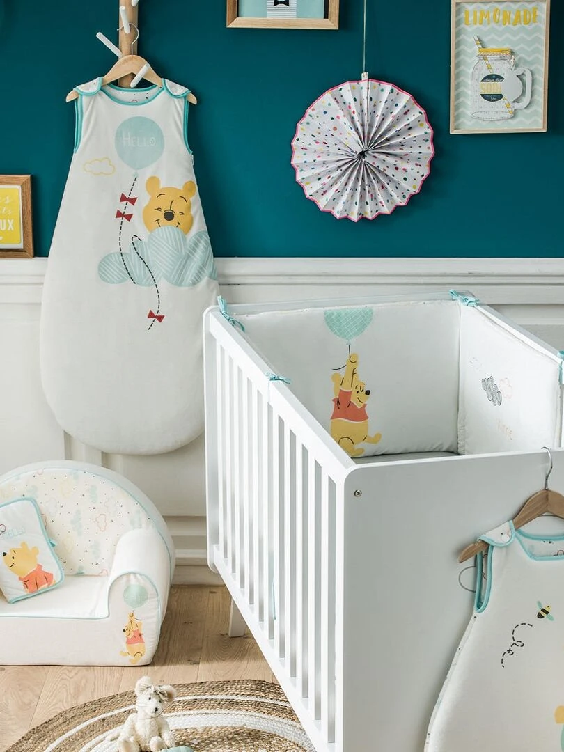 Fauteuil club enfant Disney Winnie Hello my Funshine Bleu