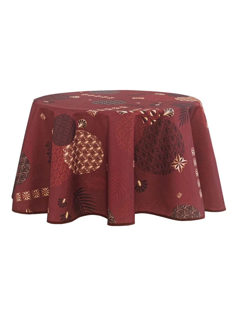 Nappe ronde fantaisie   Rouge
