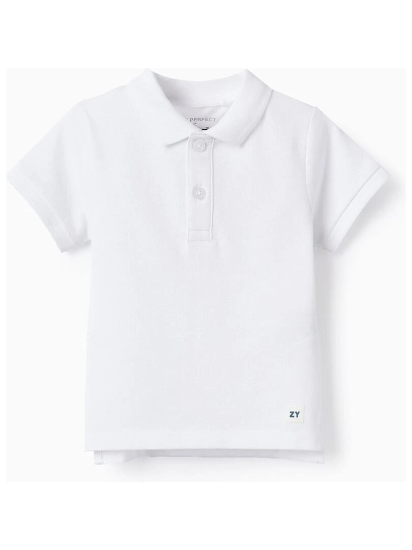 Polo en Piqué de Coton pour Bébé Garçon manches courtes EXPLORING AUSTRALIA Blanc