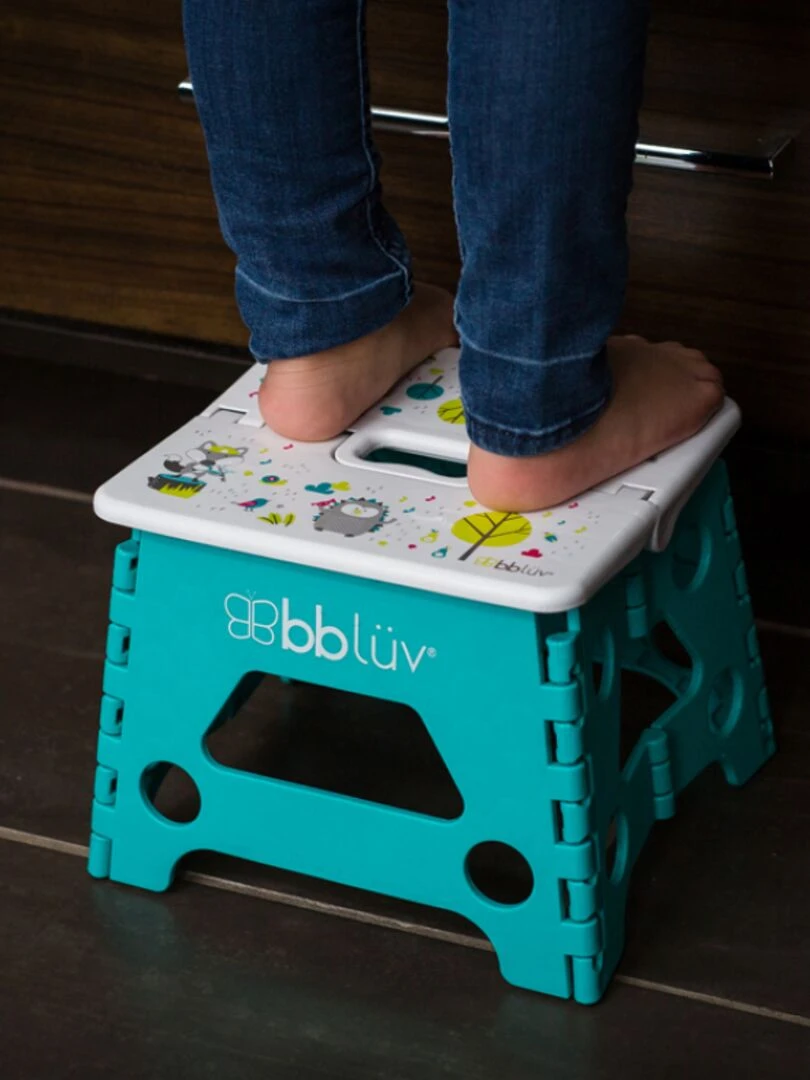 Marche pied pliable Stëp Aqua   Bleu