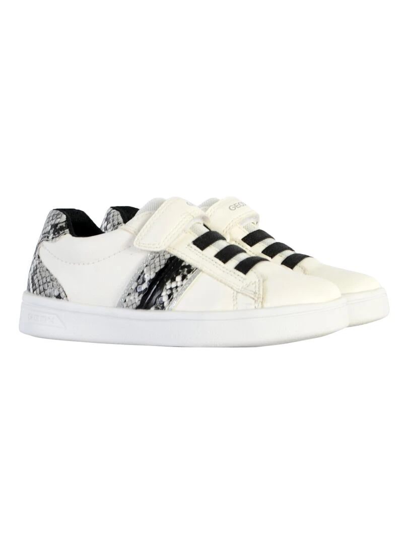 Basket à lacets Enfant Geox Djrock   Blanc