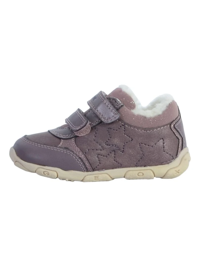 Basket Cuir Enfant Geox Balu Violet