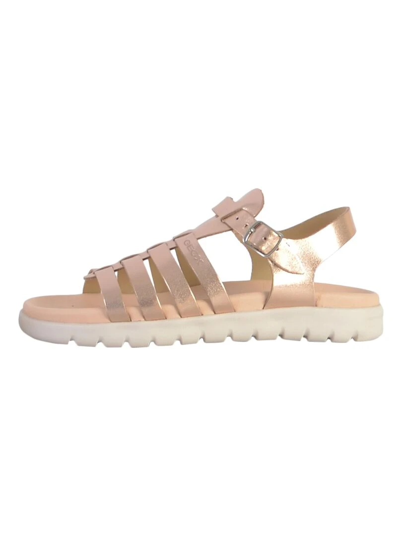 Sandale à Bride Plate Geox Enfant Soleima Beige