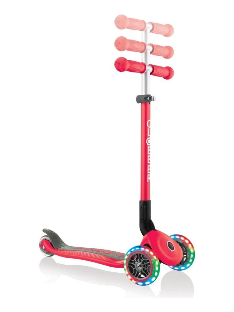 Trottinette évolutive enfant lumineuse et pliable Primo Red   Rouge