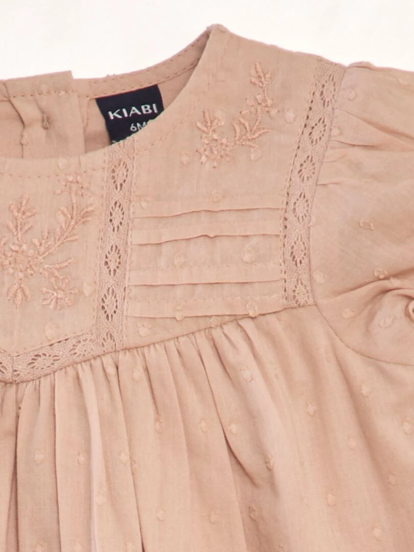 Blouse en voile de coton   Rose