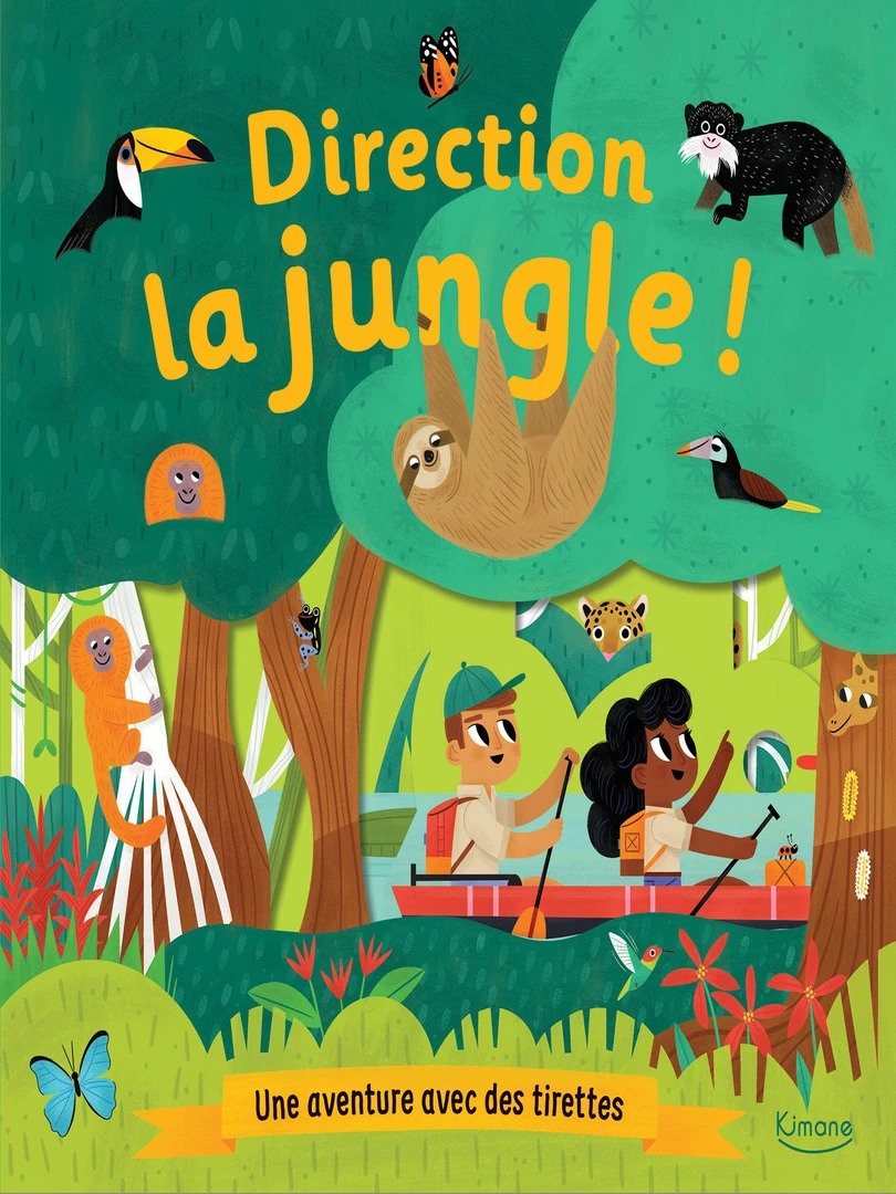 Livre à tirettes Direction la jungle ! N/A