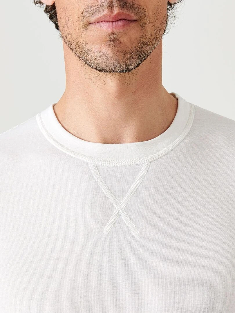 T shirt manches longues Thermolactyl Sensitive   Damart   Blanc