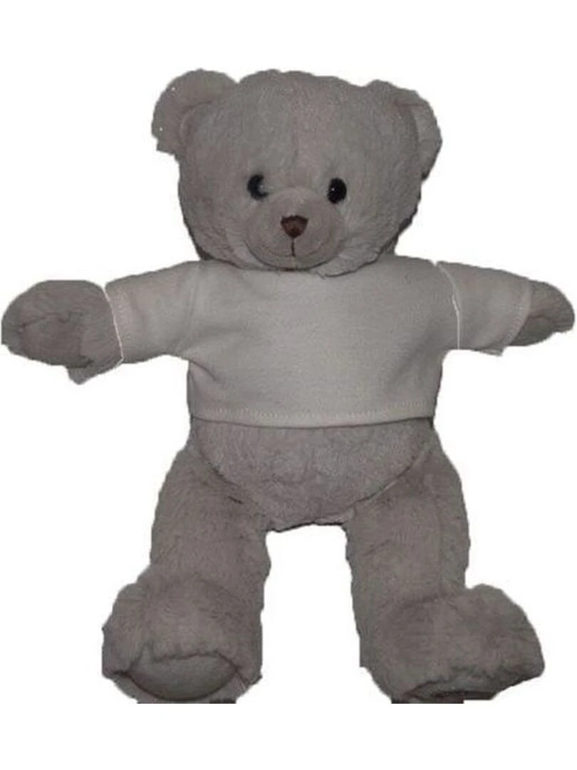 doudou Doudou et compagnie Ours Gris pull blanc Roland Garros Pantin Gris