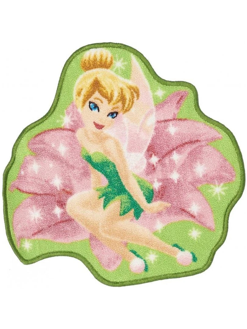 Tapis enfant ACTION LINE Rose 60x60 Lavable 30° en polyamide doux et soyeux Rose