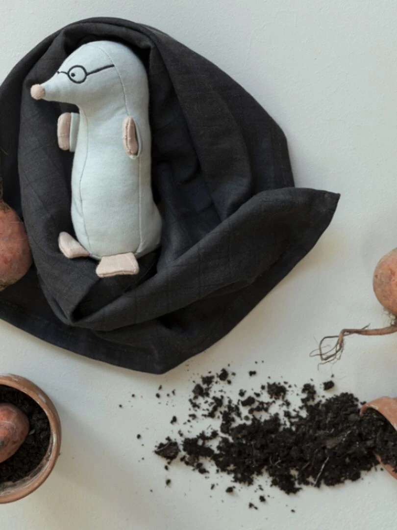 Hochet peluche Marvin la taupe   N/A