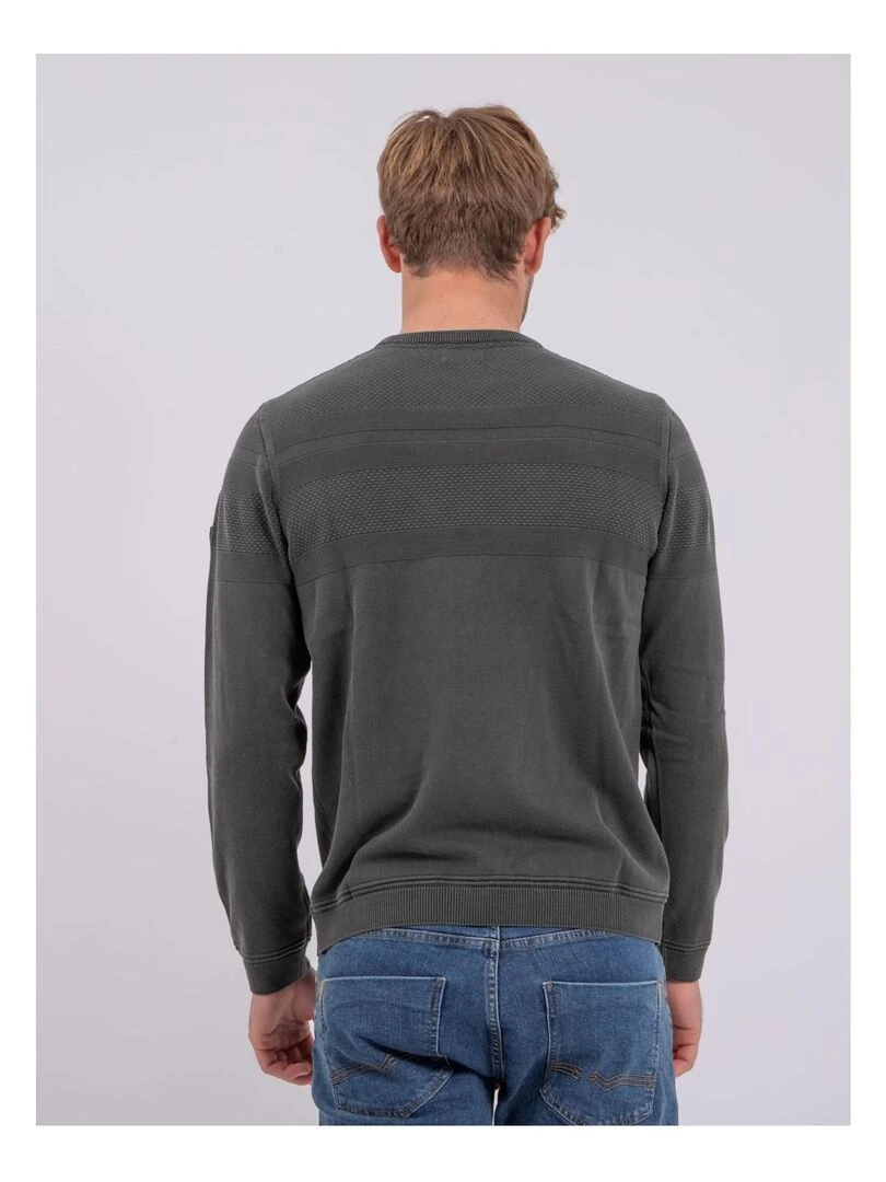 Pull fin col rond AMAZARIN Kaki