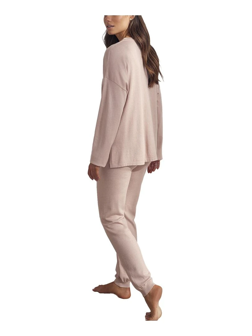 Pyjama pantalon top manches longues Knitting Rose