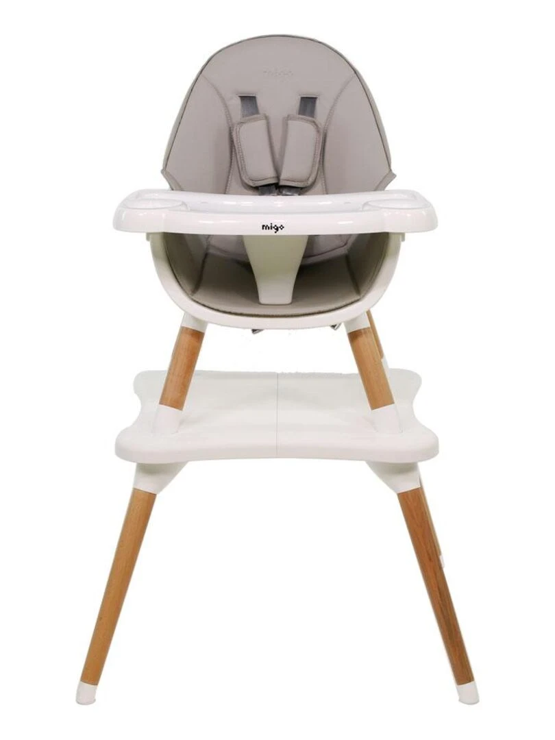 Chaise haute 2 en 1 EVA évolutive – à partir de 6 mois   Gris