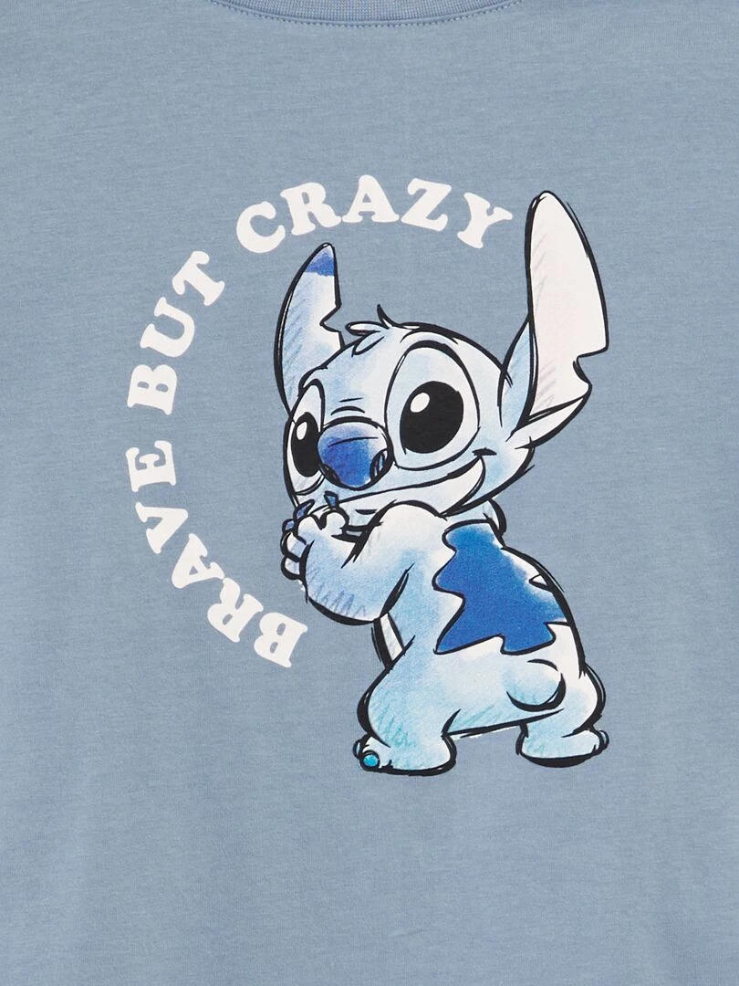 T shirt imprimé 'Disney' Bleu 'Stitch'