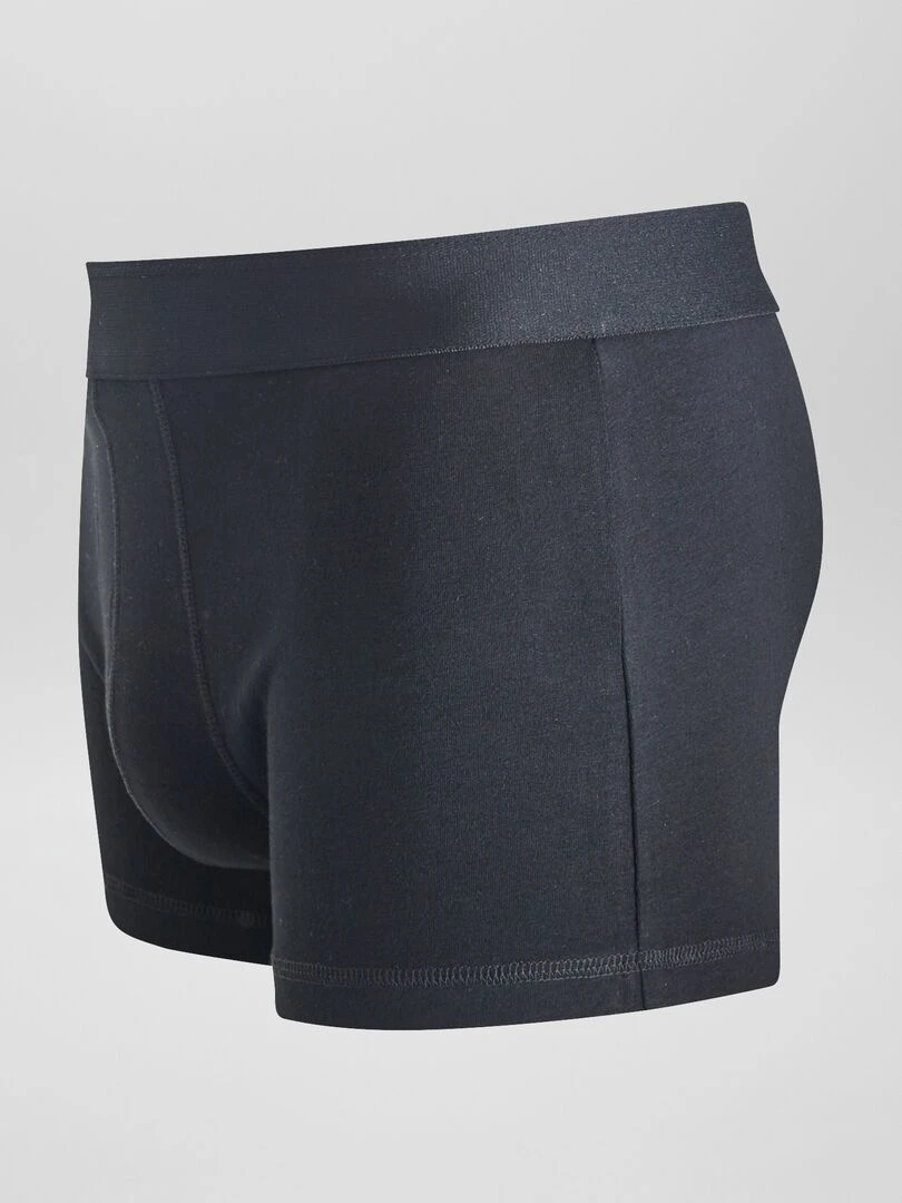 Lot de 3 boxers unis   noir