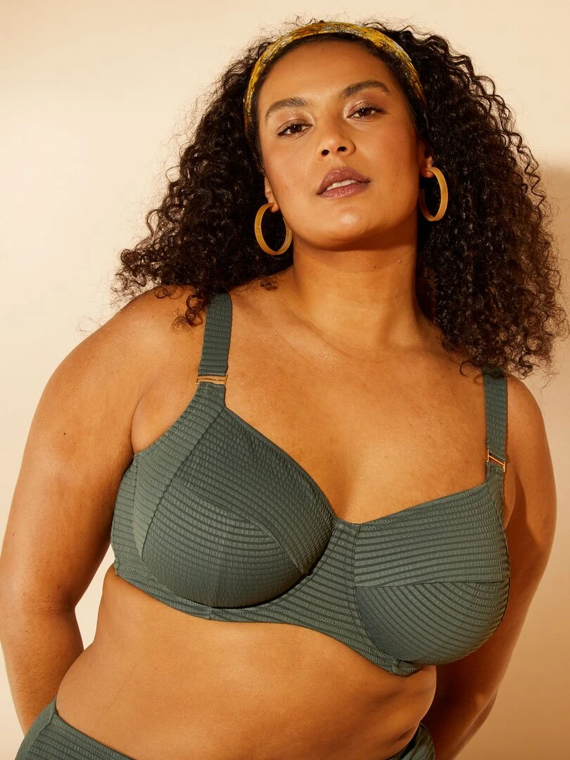 Soutien gorge de bain corbeille Vert
