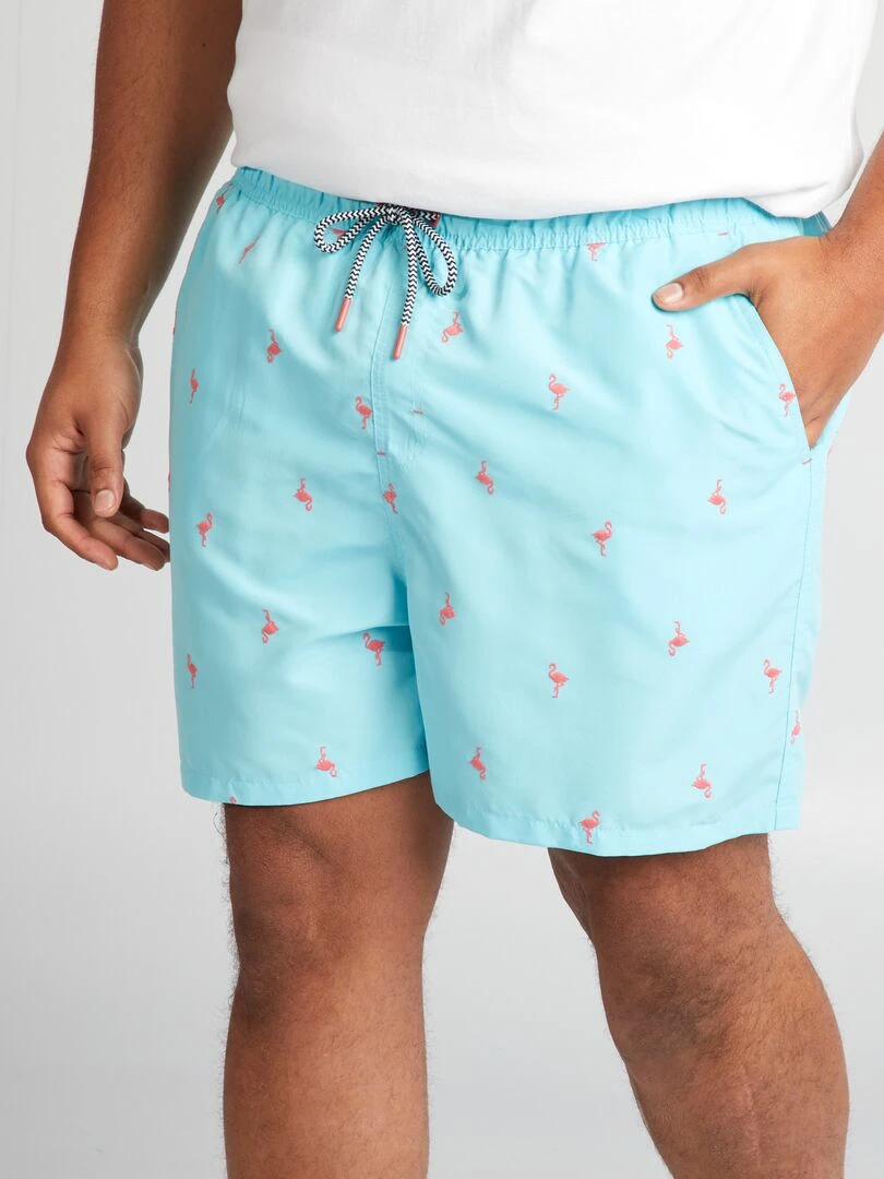 Short de bain Bleu