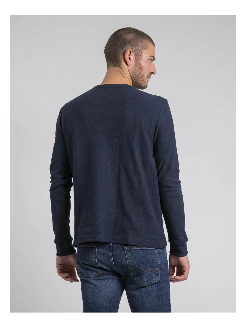 Pull fin col rond JILIVIO Bleu marine