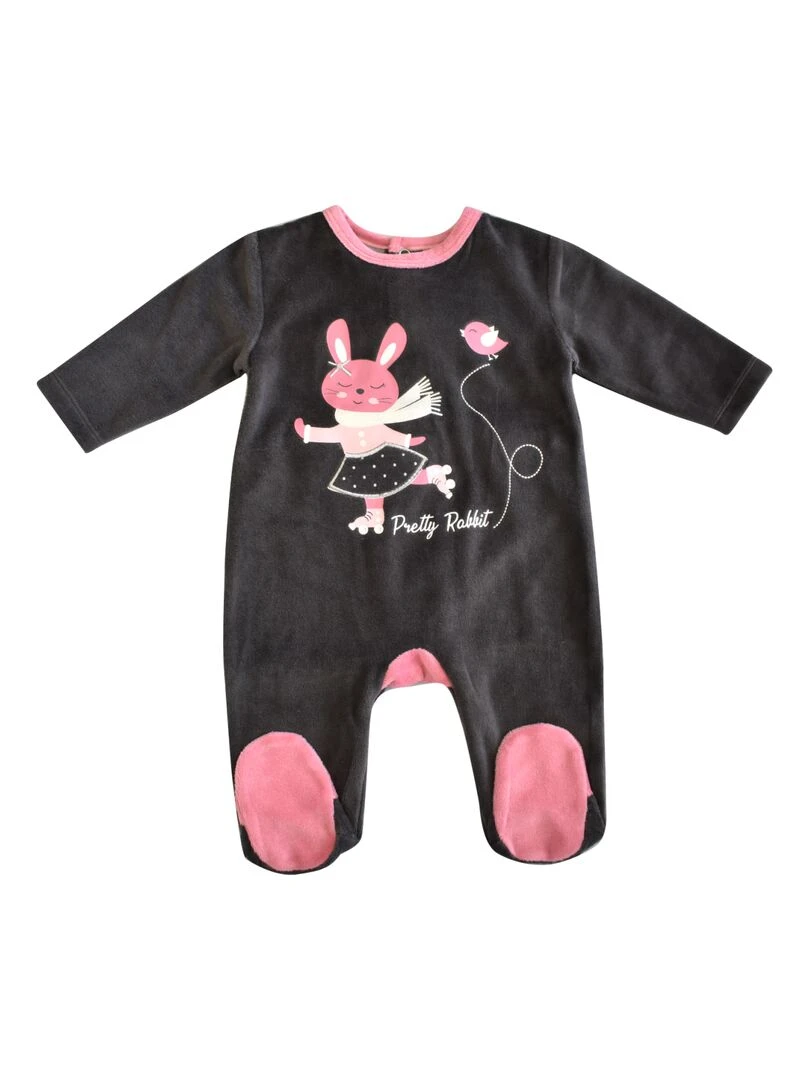 Dors bien 'GDB3 PRETTY RABBIT' 'DOO&BO' gris anthracite