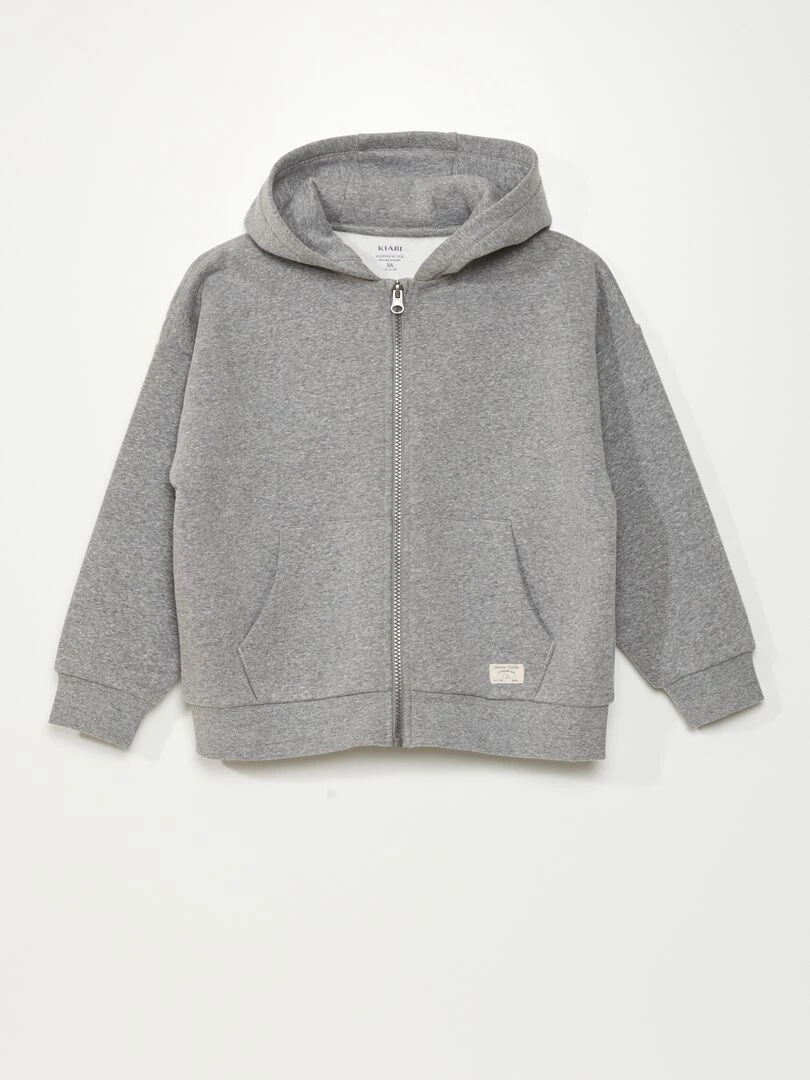 Sweat en molleton Gris chiné