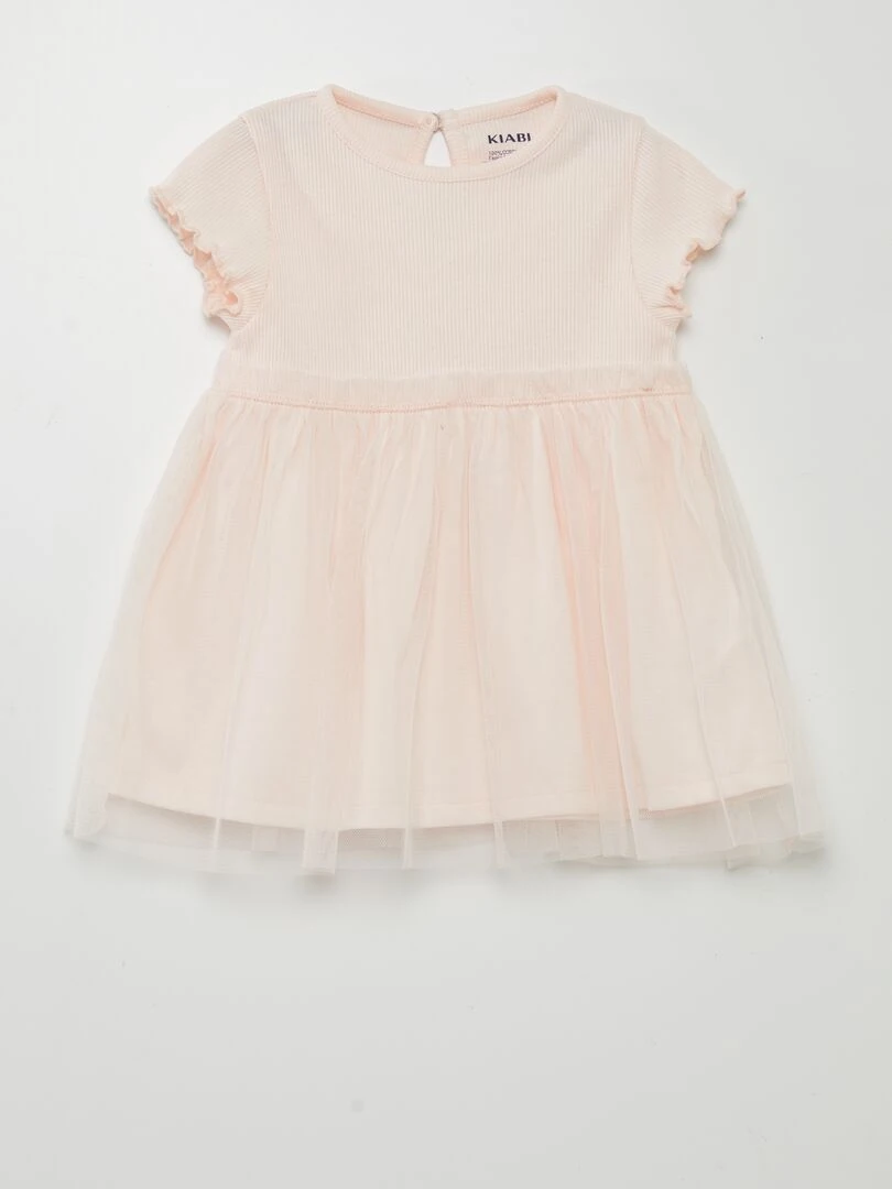 Robe légère en tulle Rose