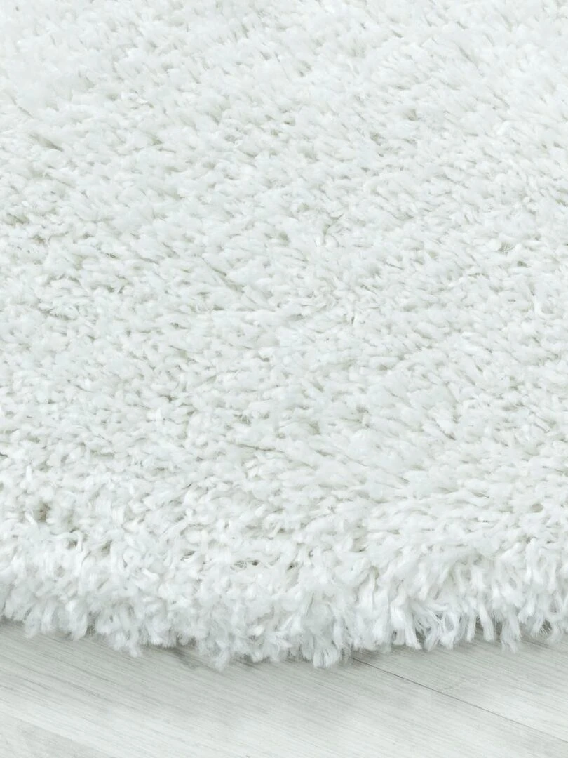 Tapis shaggy UNI B OEKO TEX® Blanc