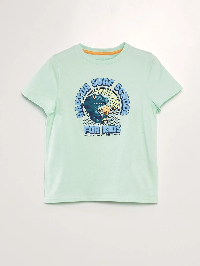 T shirt imprimé Vert d'eau