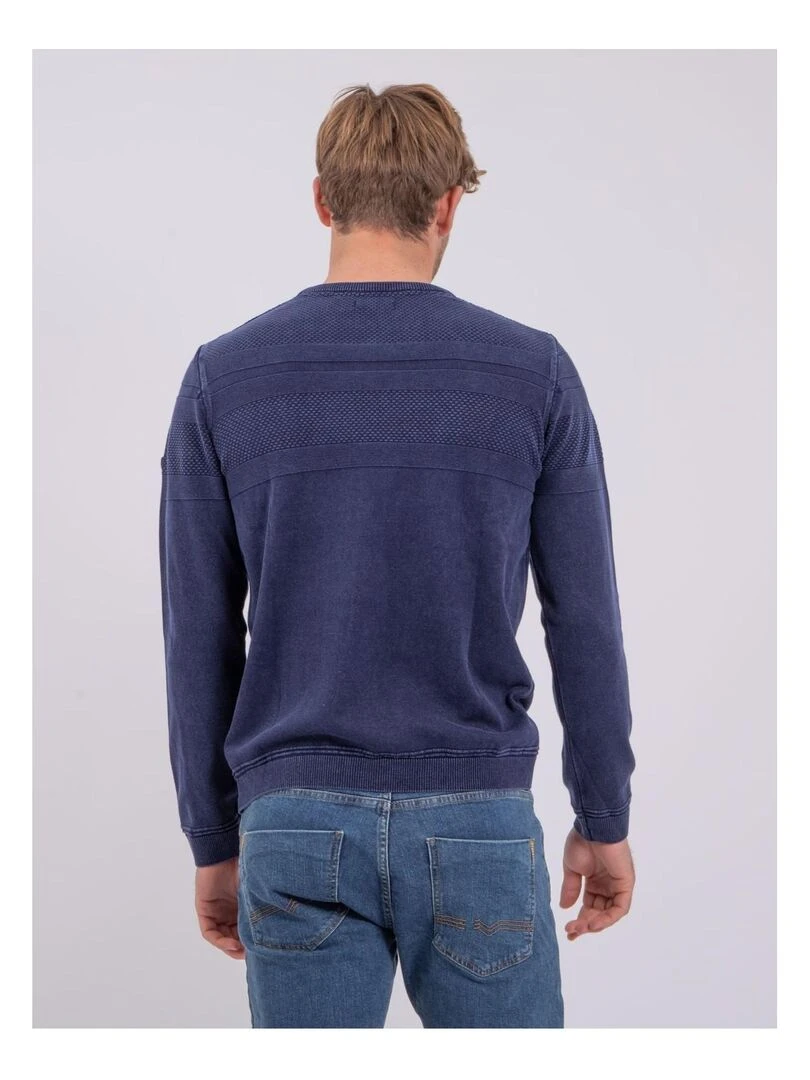 Pull fin col rond AMAZARIN   Bleu marine