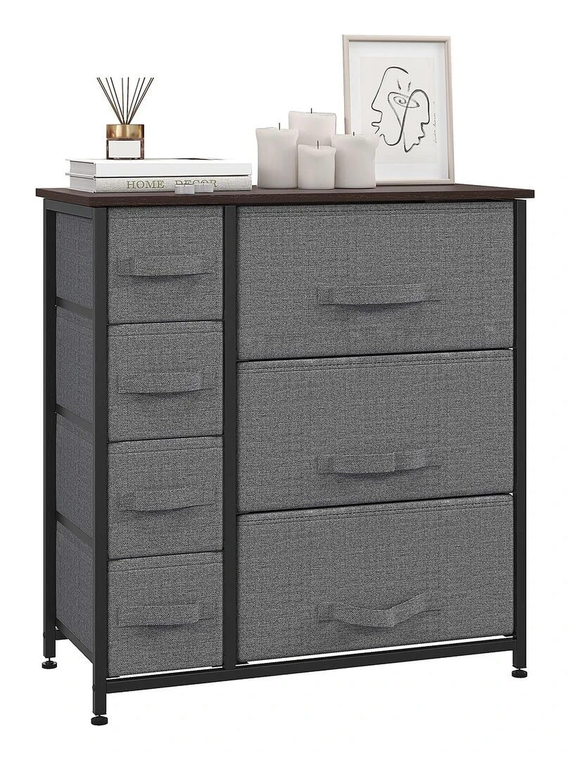 Meuble de rangement 64L x 30l x 71H cm noir Noir
