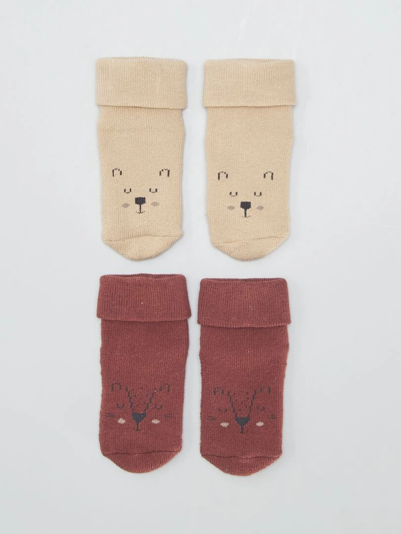 Lot de 2 paires de chaussettes Animal