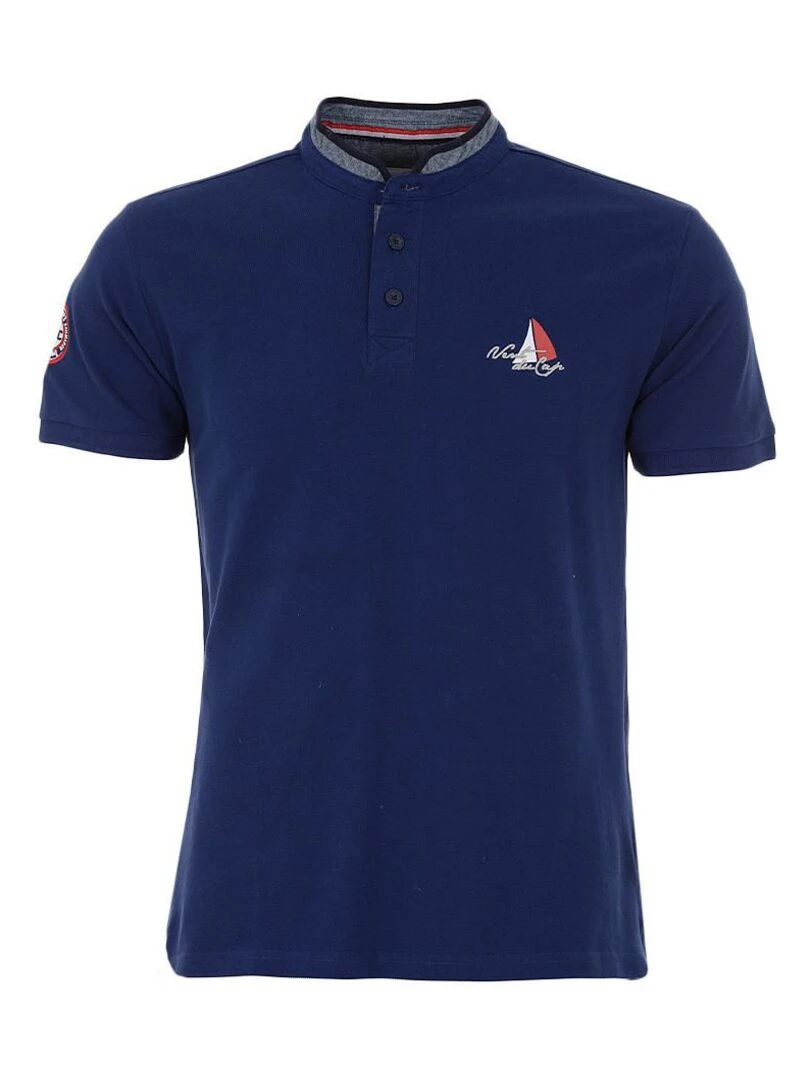 Polo manches courtes homme CANAVERAL VENT DU CAP Bleu marine