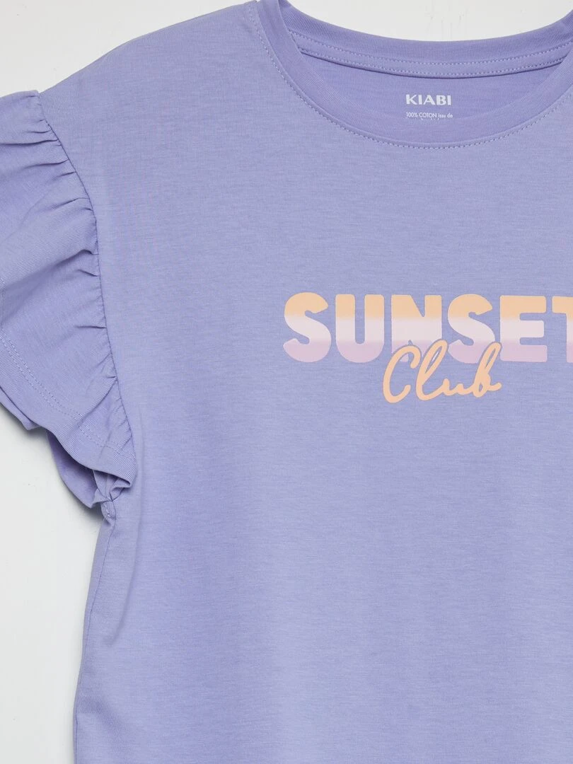 Robe t shirt 'sunset club' Bleu