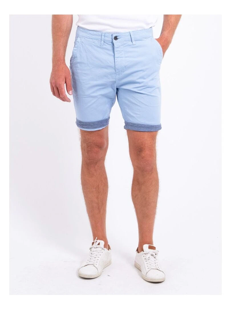 Bermuda chino BAZY Bleu ciel