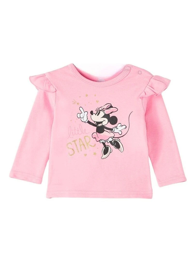 Disney Ensemble T shirt salopette bébé garçon Imprimé Minnie Rose