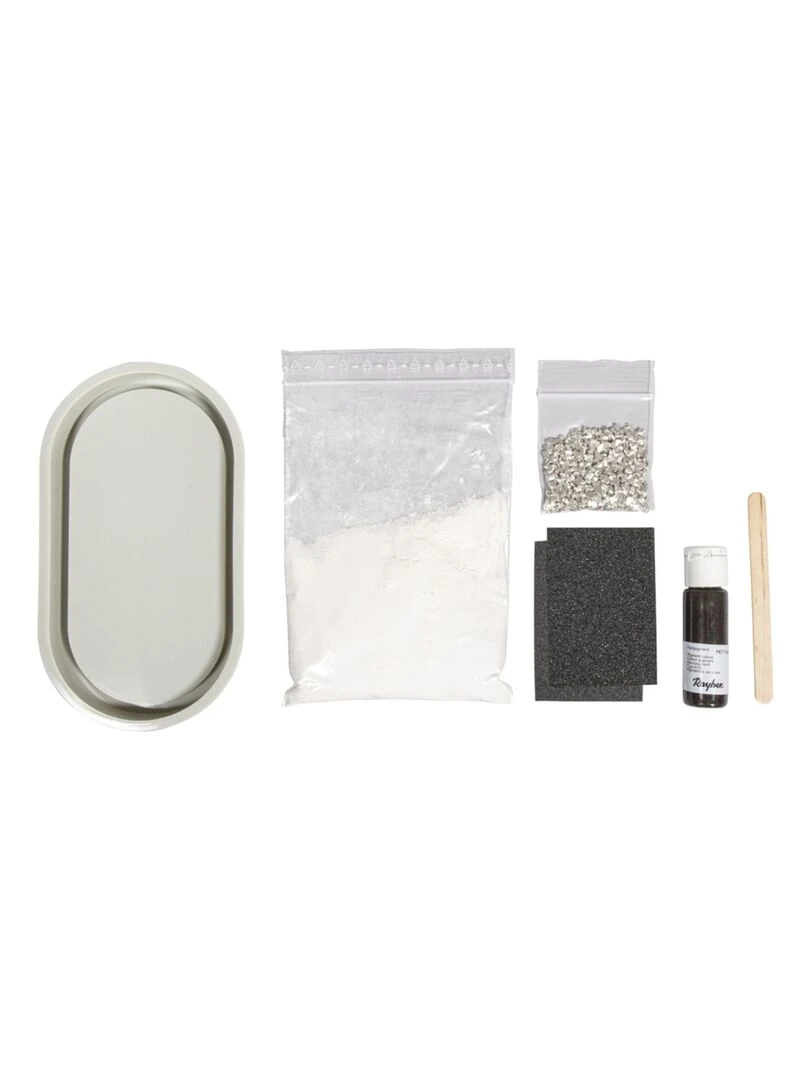 Kit de création mini plateau en résine terrazzo N/A