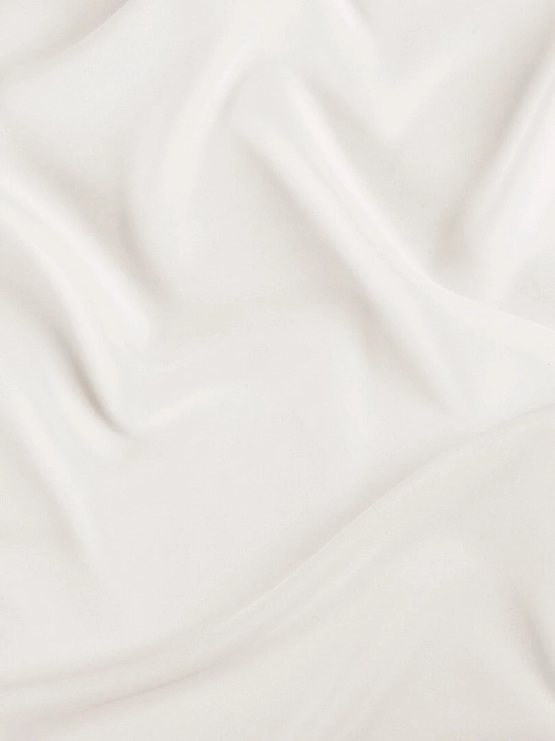 Voilage uni en polyester recyclé   Ecru