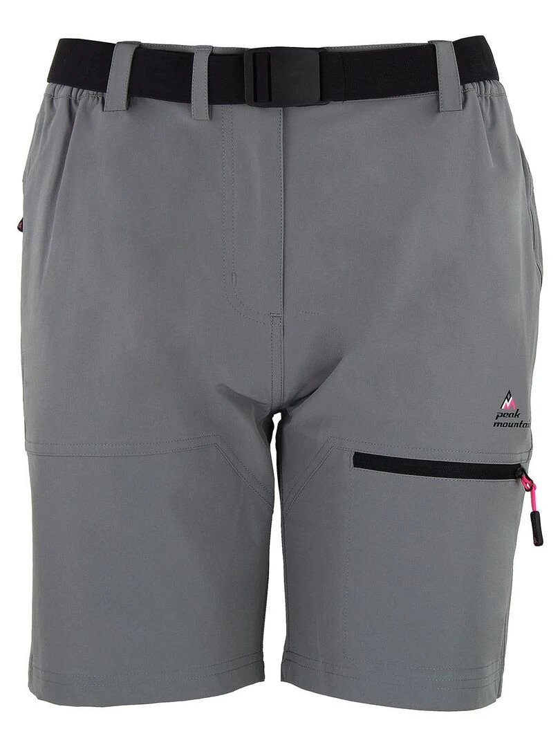 Short de randonnée femme AJASI PEAK MOUNTAIN Gris