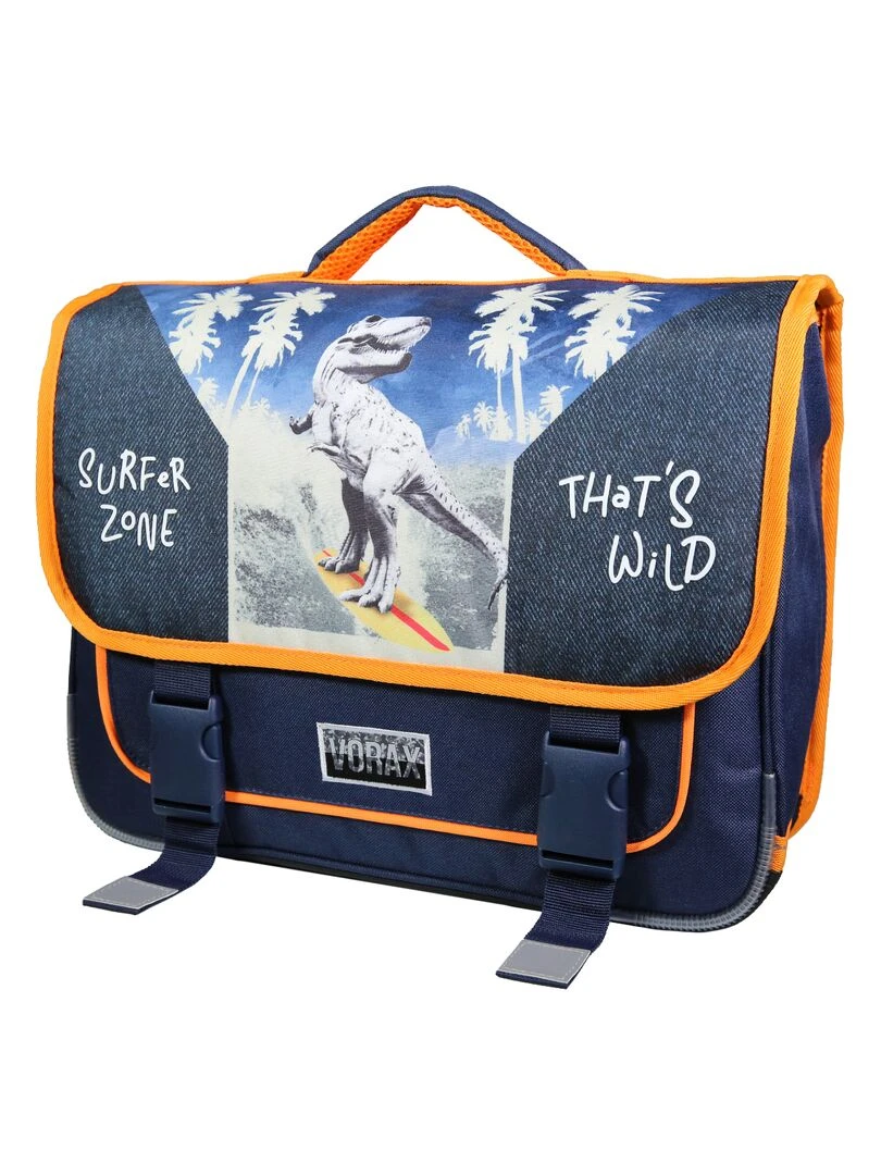 BAGTROTTER Cartable 38 cm Vorax Bleu Dinosaure Surf Bleu