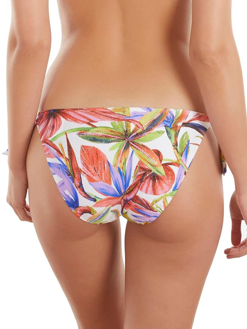 Bas maillot de bain à nouettes Bird Of Paradise Blanc
