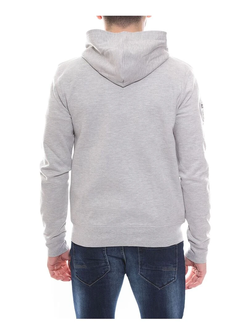 Sweat capuche zippé WELSON Gris clair