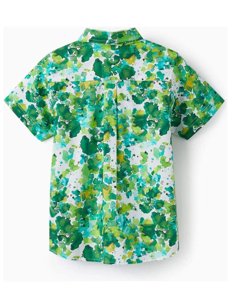 Chemise à manches courtes pour garçon manches courtes CÉRÉMONIE Vert