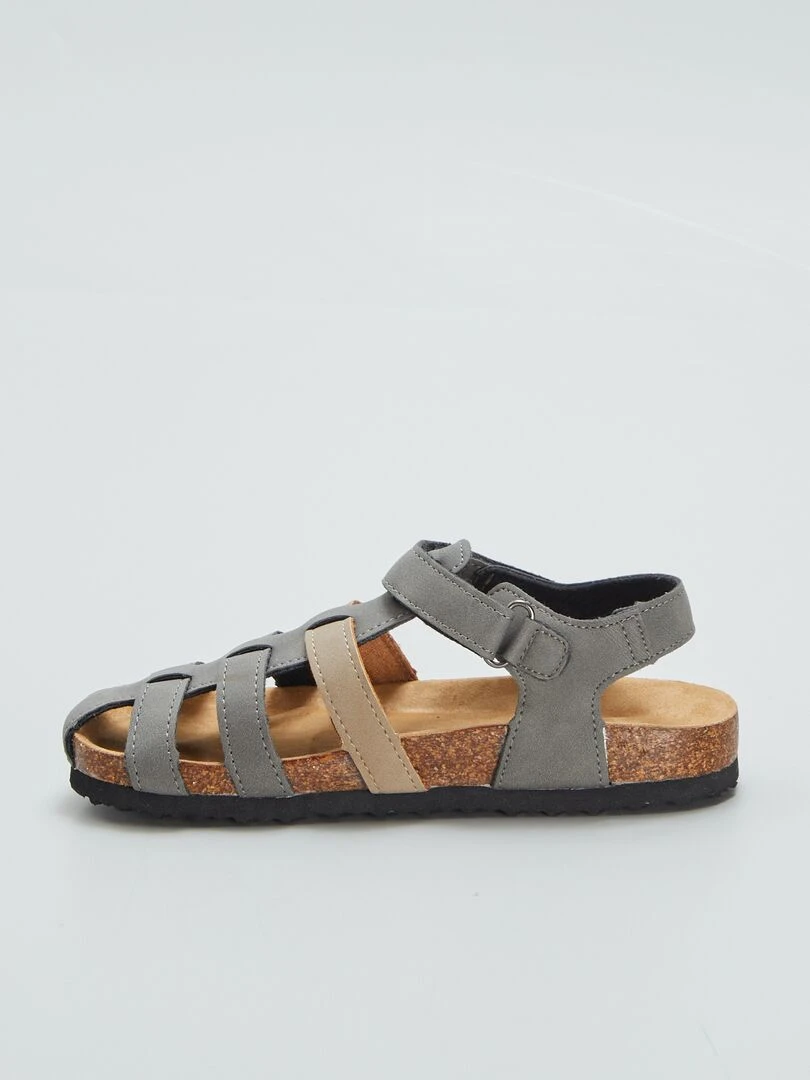 Sandales à plusieurs brides   Kaki