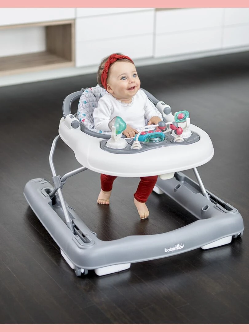Trotteur Pousseur 2 En 1 Babymoov Gris