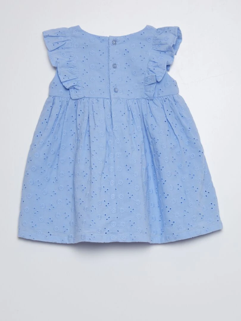 Robe avec broderies anglaises Bleu