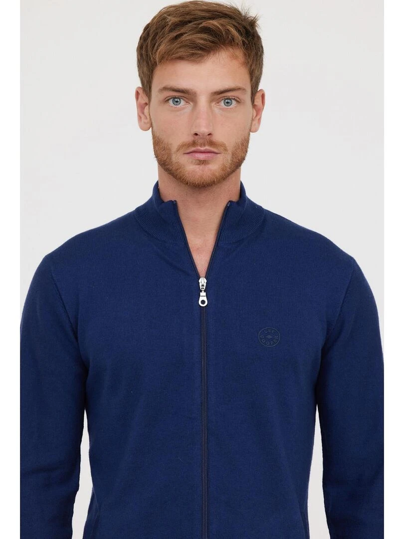 Lee Cooper   Gilet manches longues coton regular CELIUS   Bleu marine