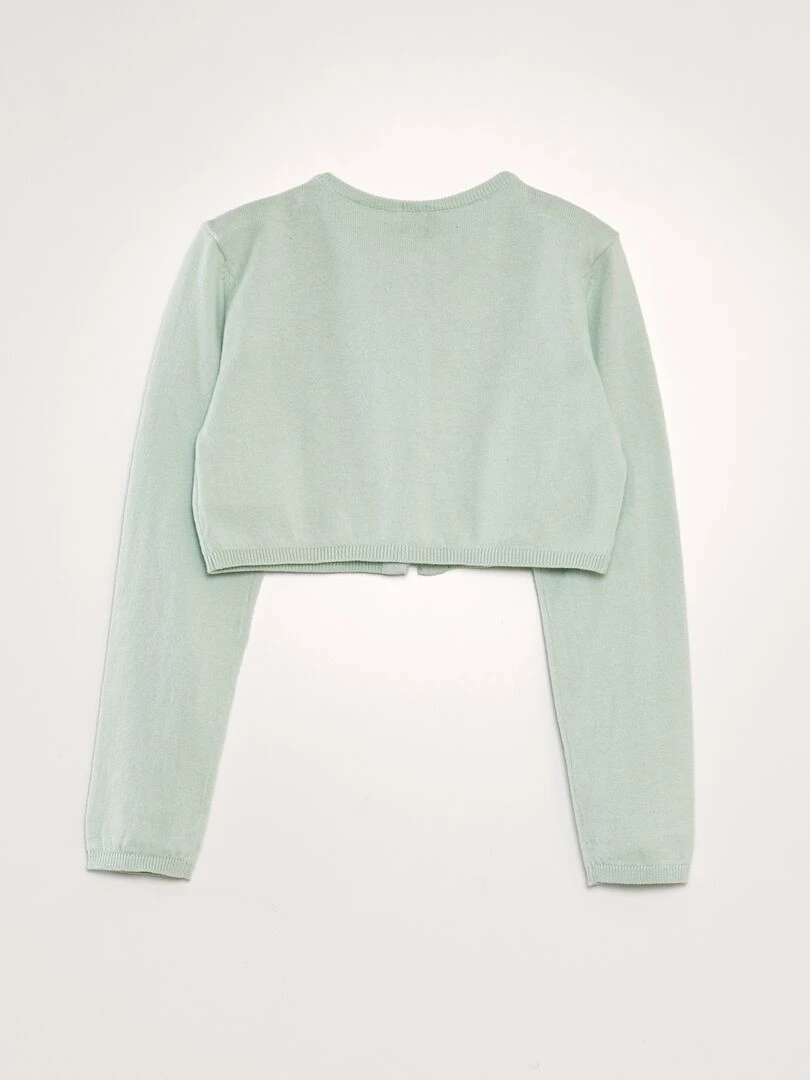 Gilet type boléro Bleu vert