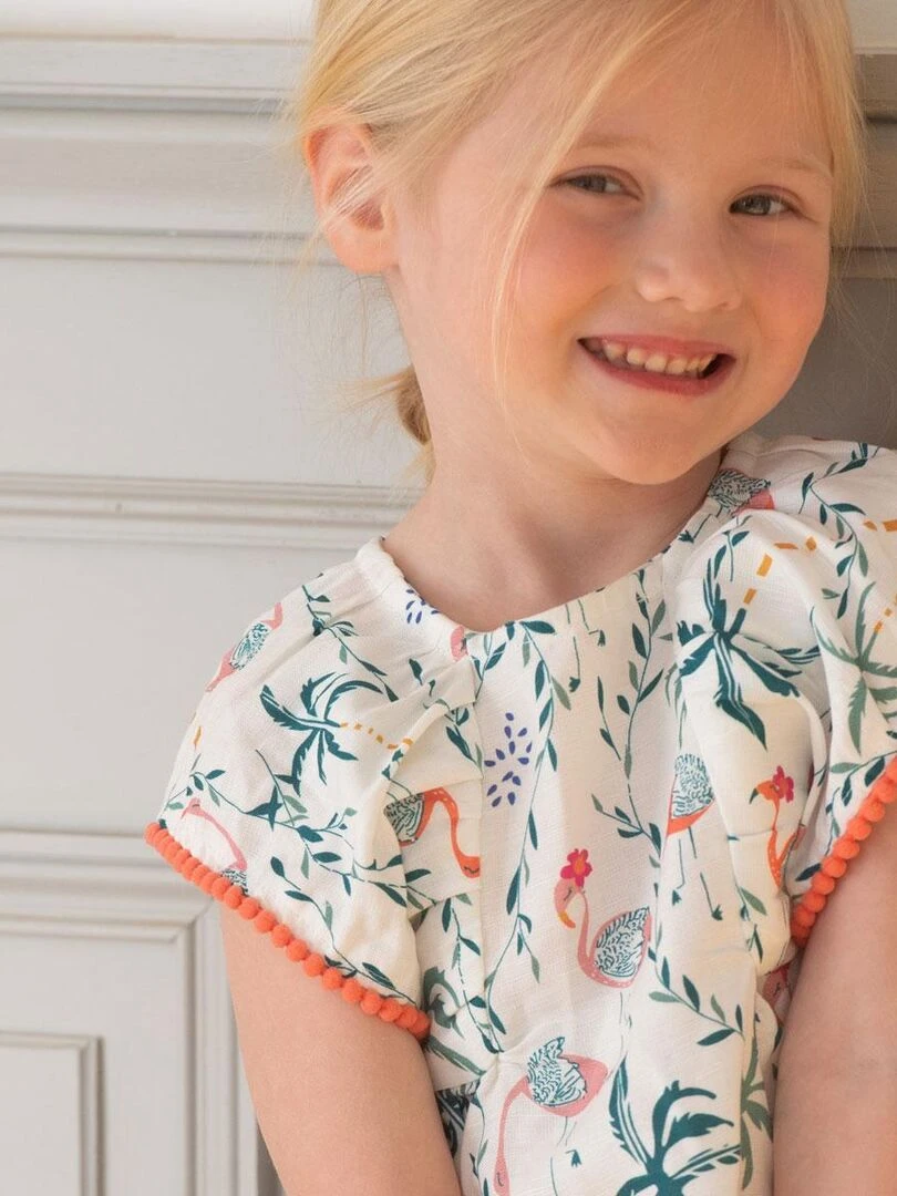 Tunique fille Cabacao   Blanc