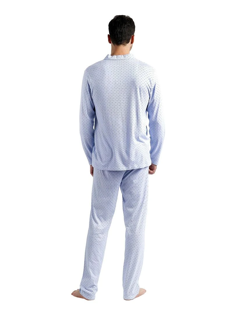 Pyjama pantalon et chemise Stripes And Dots Bleu