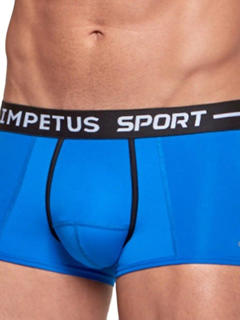 Boxer court sport anti transpiration Ergonomic Bleu